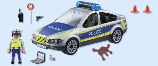 PLAYMOBIL Action Heroes Politie patrouille auto 71729