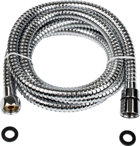 Plieger Napoli Doucheslang - Universeel - Metaal - Chroom - Anti-knik - Anti-twist - 200 cm