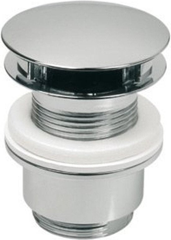 Plieger designplug zonder overloop 63mmx5/4 voor bodemdikte 45 60mm chroom
