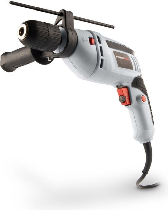 Powerplus Elektrische klopboormachine POWC10200 - 2 in 1: boren en hamerboren, 600 W boormachine, Links en rechts schroeven