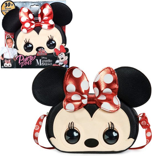 Purse Pets - Disney Minnie Mouse - Interactieve Tas & Knuffel met meer dan 30 geluiden en lichteffecten