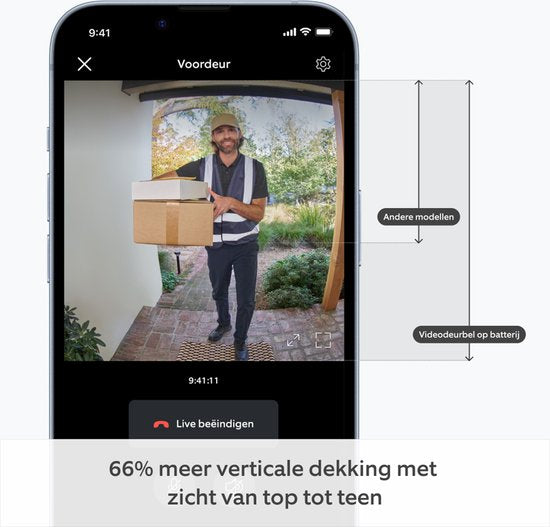Ring Battery Video Doorbell - ingebouwde oplaadbare batterij - Zilver