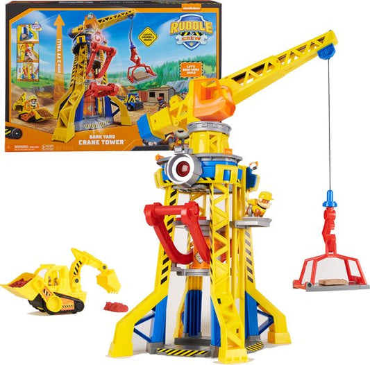 Rubble & Crew - Blafwerf Hijskraan-speelset met Rubble-figuurtje - PAW Patrol speelgoed