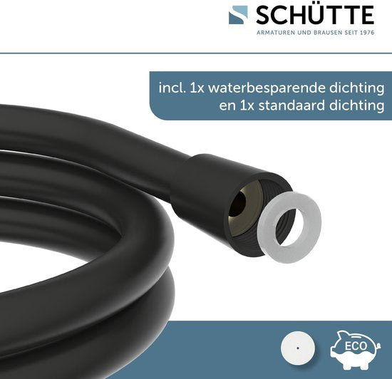 SCHÜTTE Madura 150 Doucheslang - Kunststof - 150 cm - Zwart Mat