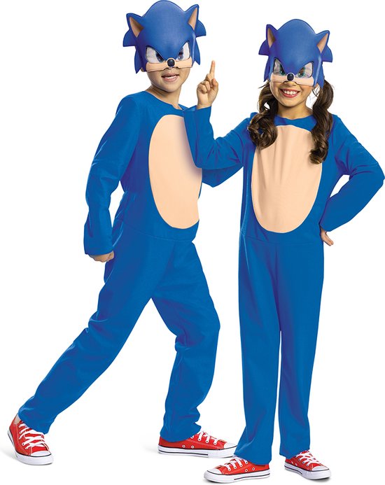 SONIC MOVIE 3 (SEGA), Sonic Movie Fancy Dress (2024) Intl, Maat XS (3T-4T jaar), Kind