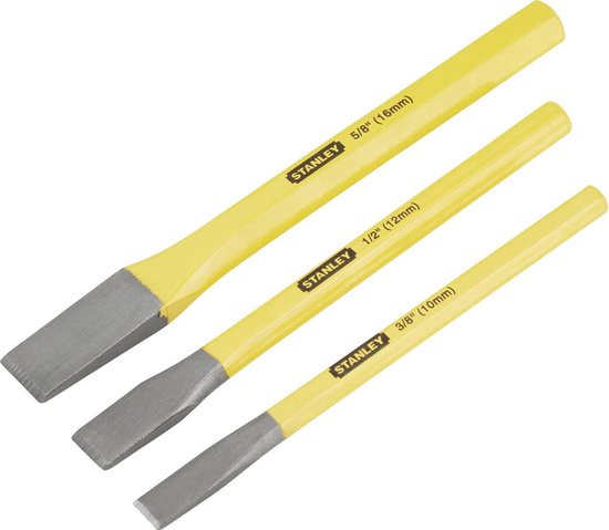 STANLEY Koudbeitelset 3Dlg. - 4-18-298