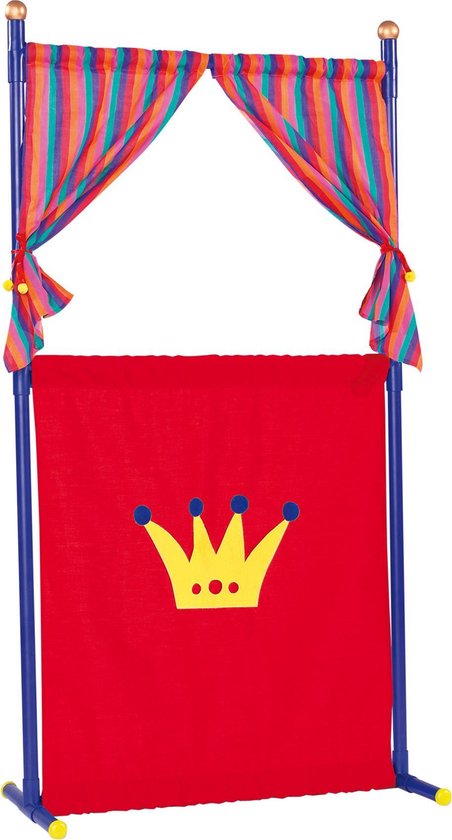 Simba Poppenkast + 4 Handpoppen 132cm