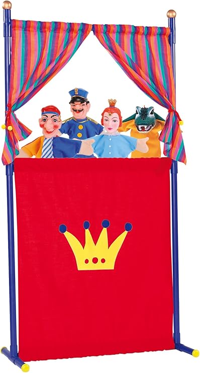 Simba Poppenkast + 4 Handpoppen 132cm