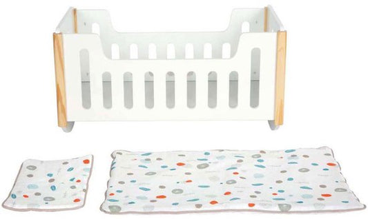 Small Foot - Houten Poppenbed Wit Little Button