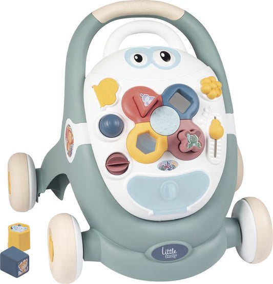 Smoby - looptrainer - Little Smoby - 3-in-1 Babywalker - loopwagen - activiteitentablet