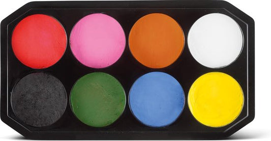 Snazaroo 1172015 Schminkset 8 Kleuren 18ml – Professionele Face Paint Kit – Waterbasis, Huidvriendelijk & Afwasbaar