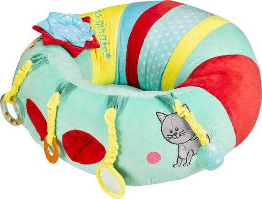 Sophie de giraf Baby Seat & Play - Babystoel met activiteiten - Baby speelgoed - Kraamcadeau - Babyshower cadeau - Vanaf 3 maanden - 27 x 55 x 50 cm