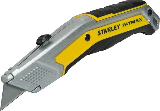 Stanley FatMax Serie - Inspringbaar Trapezium Mes - Ergonomische Handvat - Met 5 Reservemessen - InterLock™