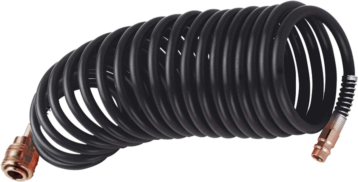 Stanley spiraalslang - 6 x 8 mm, 5 m - polyethyleen - zwart