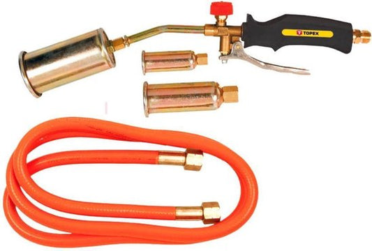 TOPEX Gas Dakbrander/Onkruidbrander set 25 - 35 - 50 mm