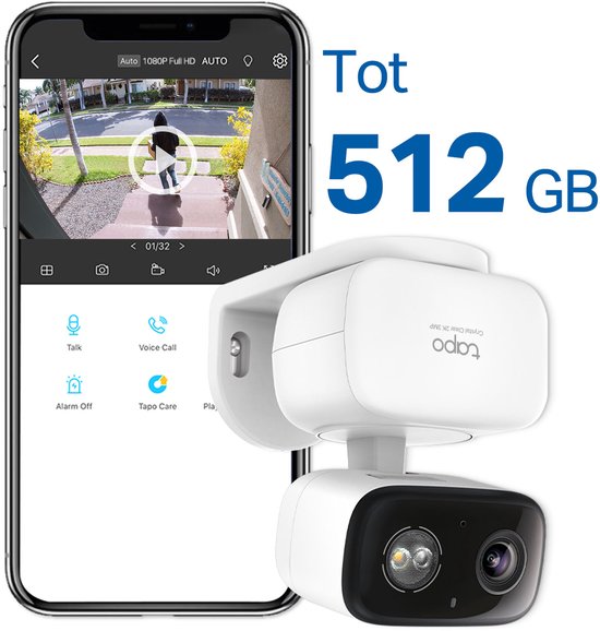Tapo C216 Beveiligingscamera binnen/buiten- 2K 3MP- AI detectie- IP65- Wifi Camera