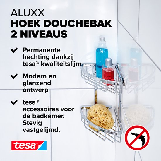 Tesa aluxx doucherek hoek dubbel