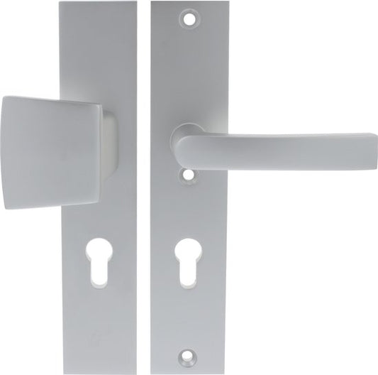 Starx Veiligheidsbeslag – Deurbeslag – Duwer /Kruk – Langschild – Aluminium – PC72 mm