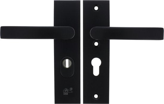 Starx Veiligheidsbeslag – Deurbeslag Zwart – Kruk/Kruk – Kortschild – PC55 mm
