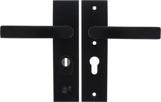 Starx Veiligheidsbeslag – Deurbeslag Zwart – Kruk/Kruk – Kortschild – PC55 mm