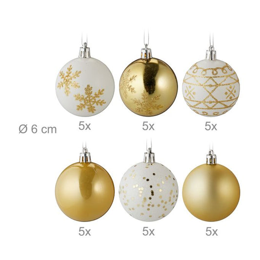 Kerstballen set van 30