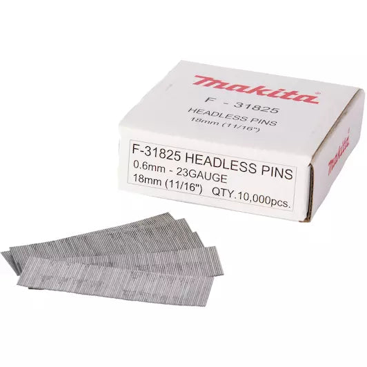 MAKITA Stift 23GA 18 mm Staaldraad Verzinkt (10000 stuks)