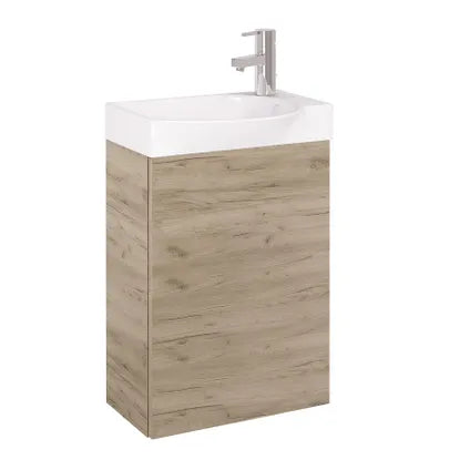 Royo Fonteinmeubelset Ravel - Inclusief Keramische Wastafel - Softclose - Eiken - 60x44,5x24,3cm