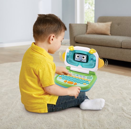 VTech Bob de Vrolijke Laptop - Speelgoed Computer - Maak Kennis met Letters, Cijfers en Tellen - Cadeau - 3 tot 6 Jaar