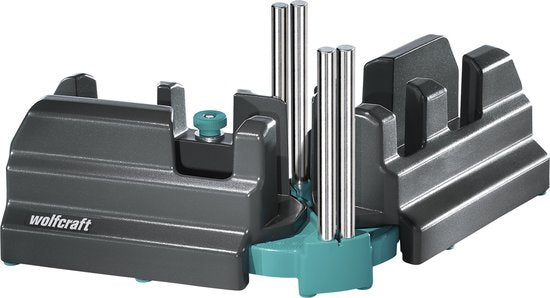 wolfcraft - Zweihaak en verstekbak - 2-in-1-product voor Plinten - 100mm - 694820